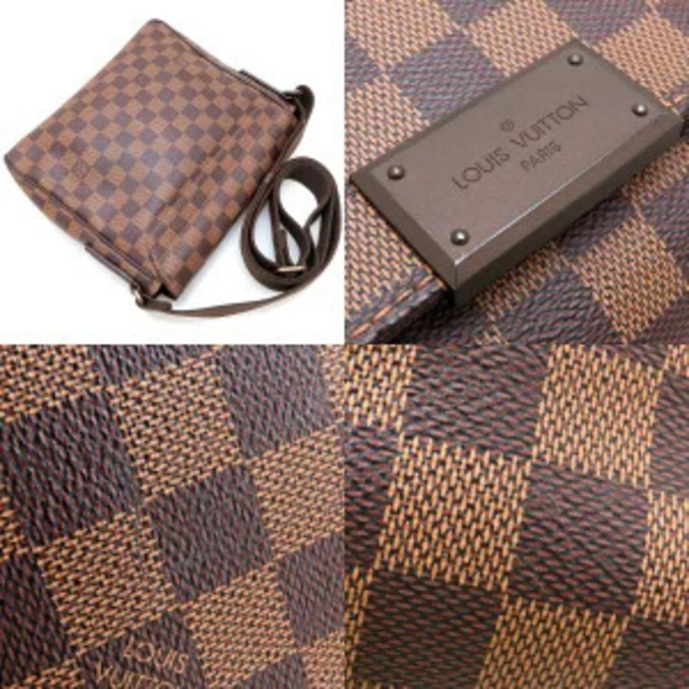 LOUIS VUITTON Damier District Shoulder Bag Ebene - Picture 3 of 9